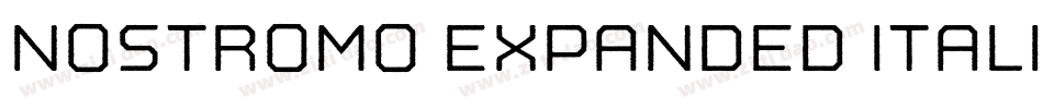 Nostromo Expanded Italic字体转换